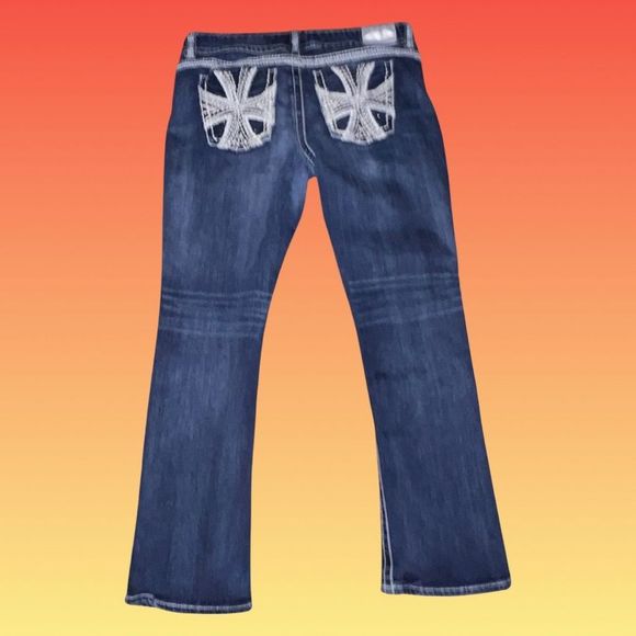 Plus Size Maurice’s Premium Embroidered Jeans Size  15/16 24x29 - Picture 4 of 7